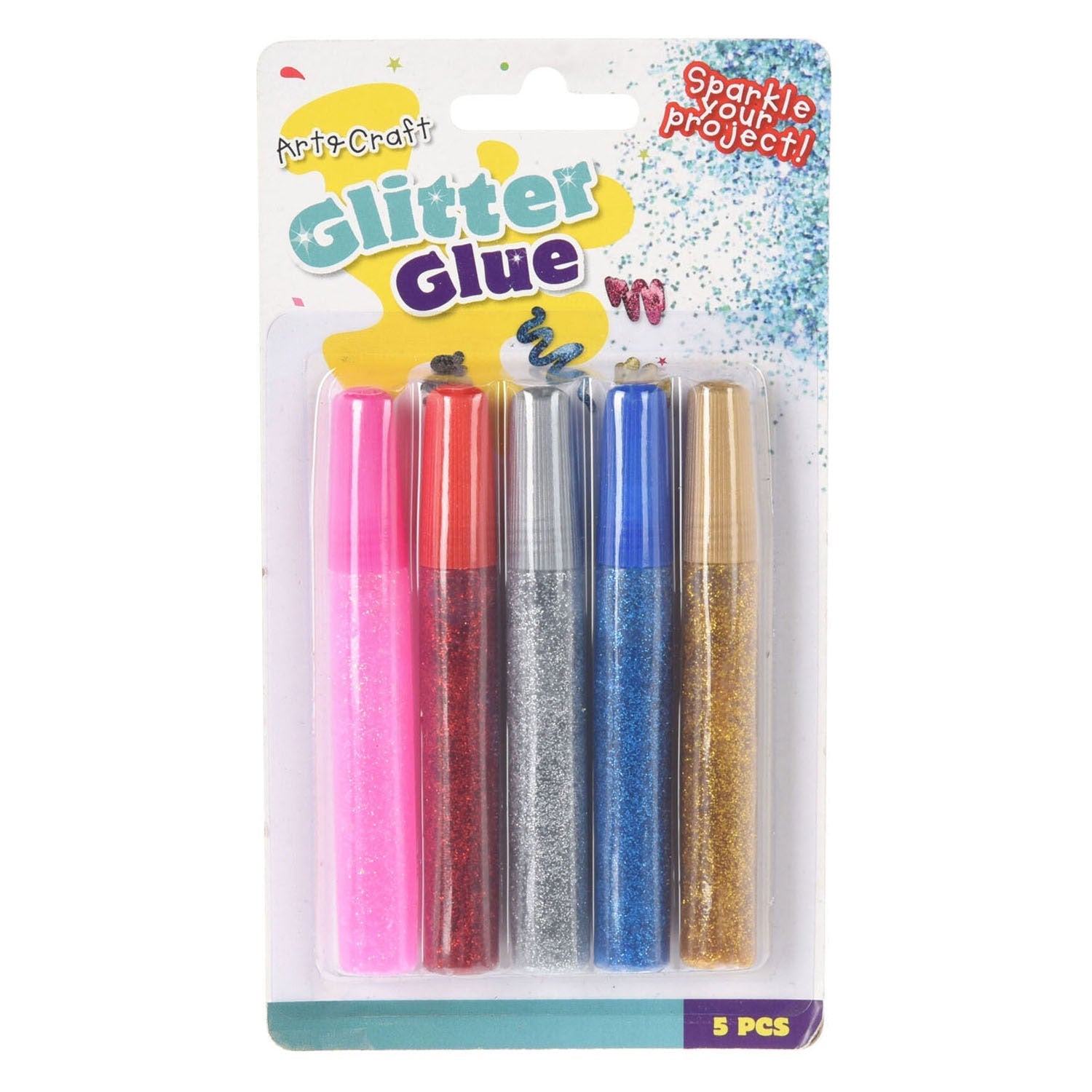 Glitterlijm 10ml 5st