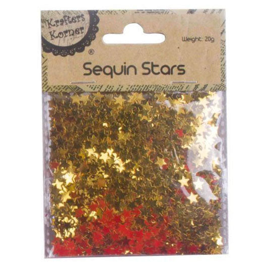 Glittersterren Metallic 20gram Goud