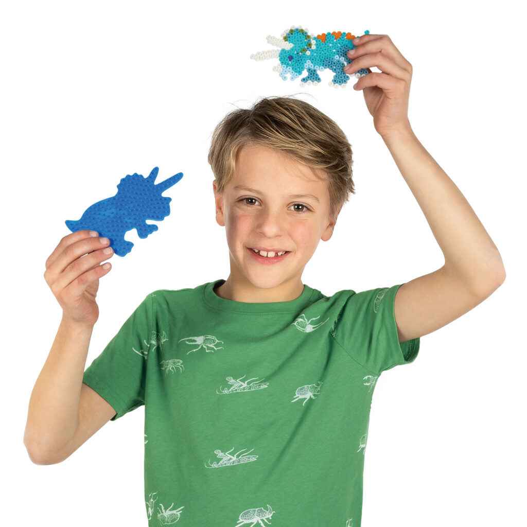 SES Green Beedz - Strijkkralen Legbord Triceratops Dino