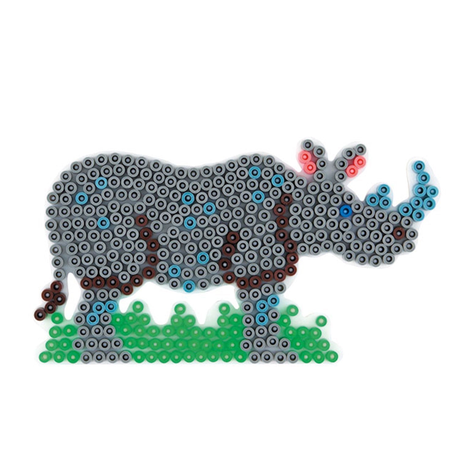 Hama Strijkkralenbordje - Neushoorn Voorbeeld