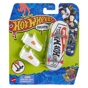Hot Wheels Vingerskateboard Speelset Fingerboard Wit