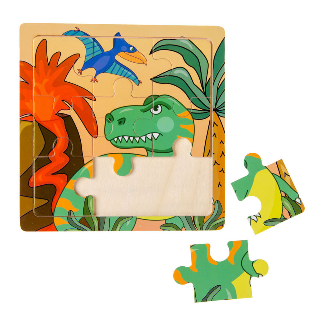 Houten Puzzel groen