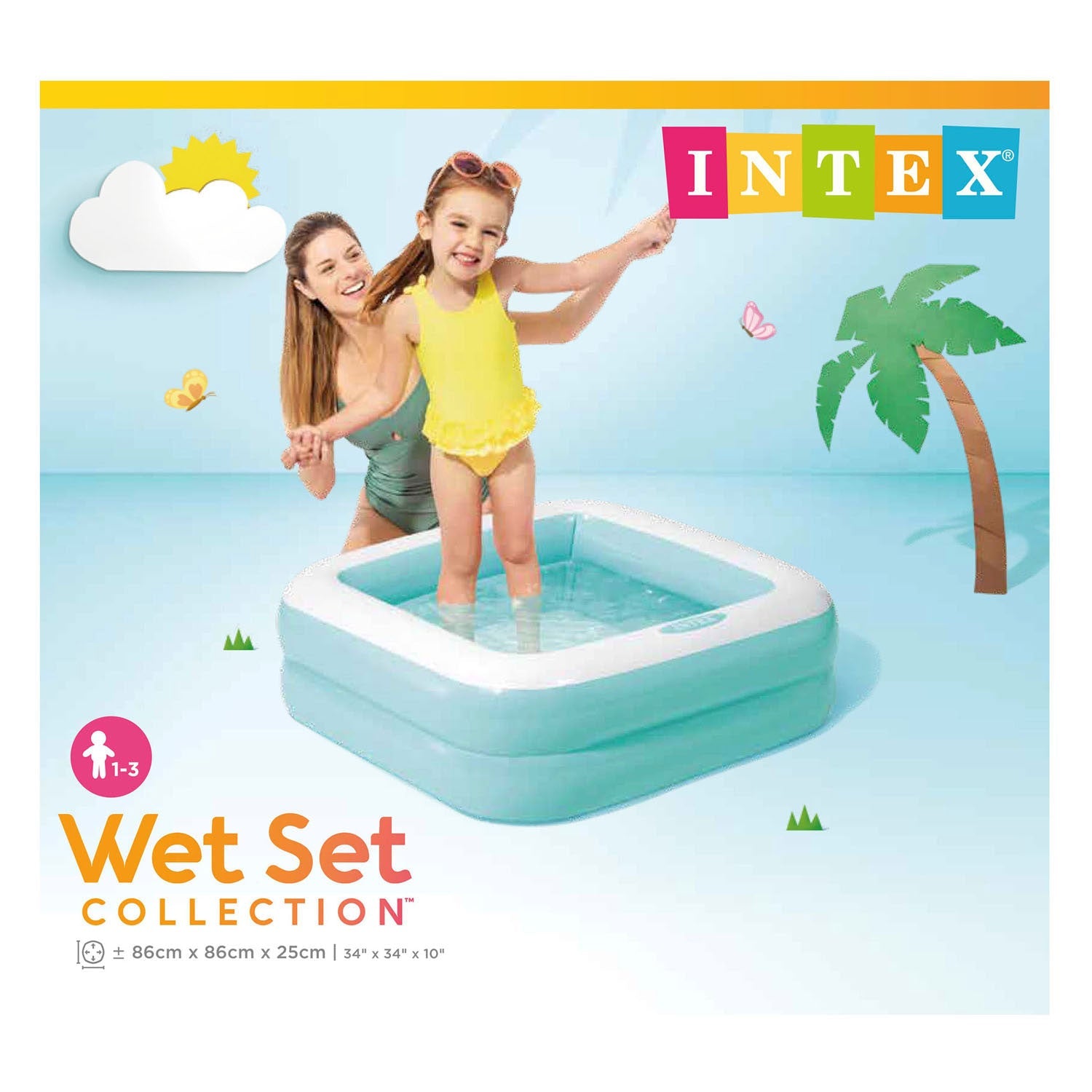 Intex Zwembad Mini Vierkant, 85x85x23cm verpakking