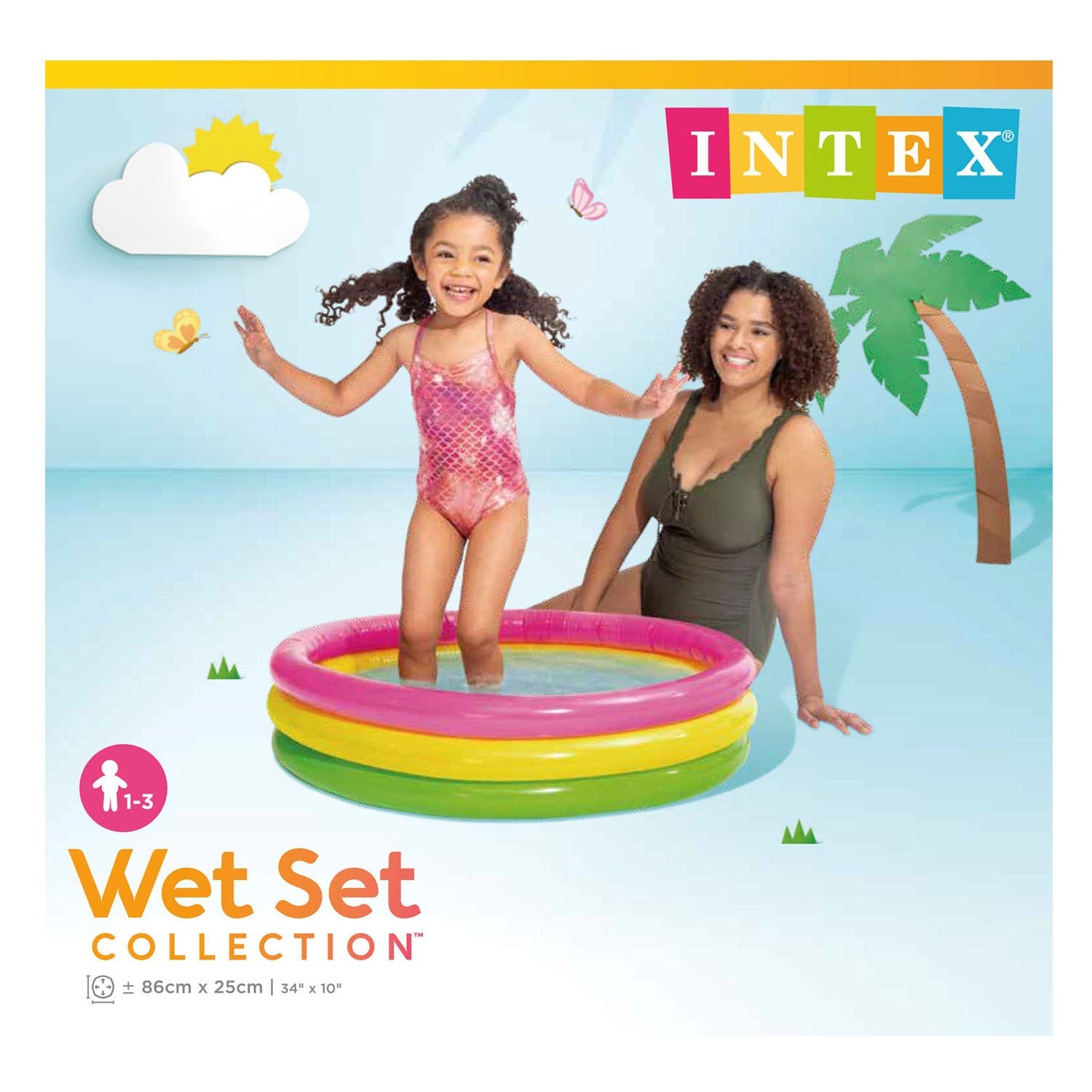Intex Zwembad Sunset Baby, 86x25cm verpakking