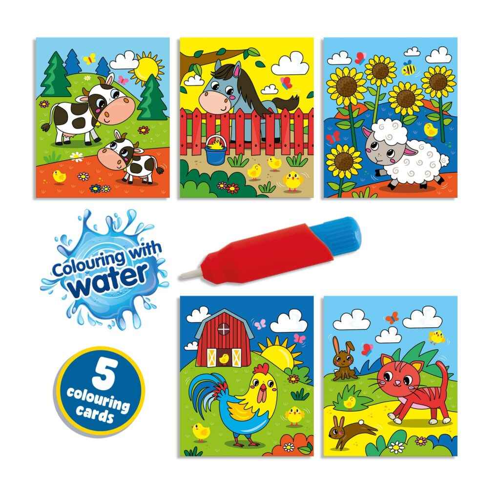 SES Kleuren met water kleurboek Boerderij