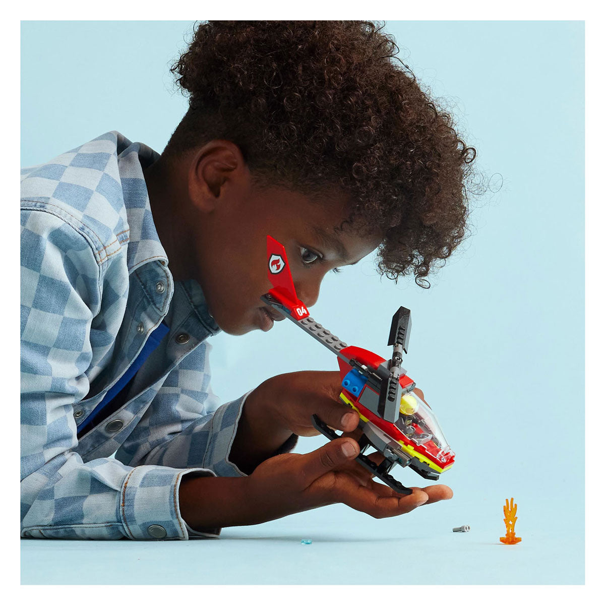 LEGO City 60411 Brandweerhelikopter voorbeeld