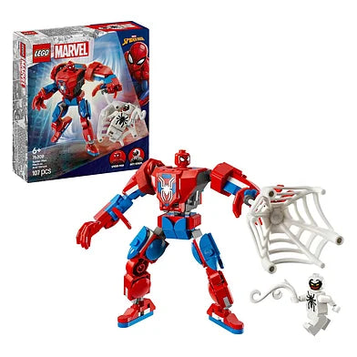 LEGO Super Heroes 76308 Spider-Man Mecha Vs. Anti-Venom doos en inhoud
