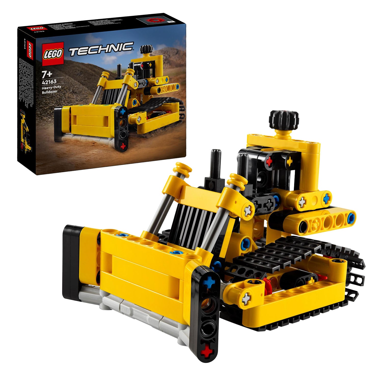 LEGO Technic 42163 Zware Bulldozer doos