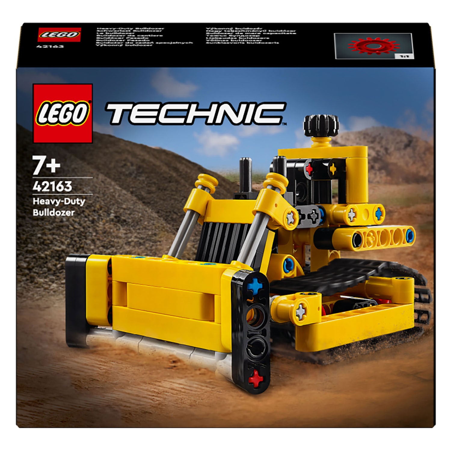 LEGO Technic 42163 Zware Bulldozer verpakking