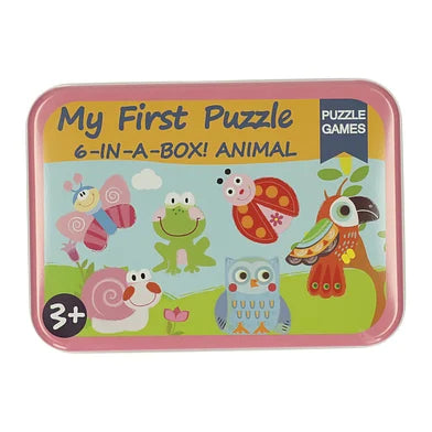 Mijn Eerste 6 Puzzzels in Blik - Dieren