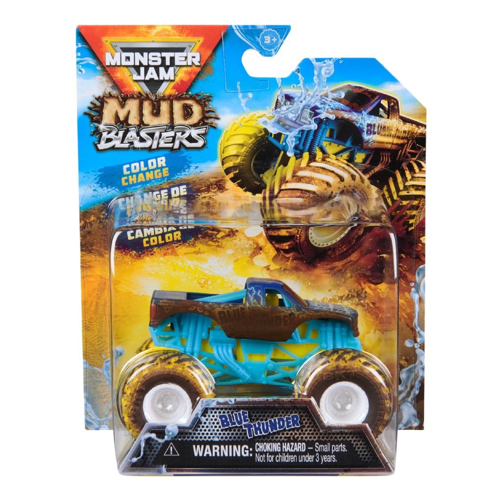 Monster Jam 1:64 Mud Blasters Bluethunder