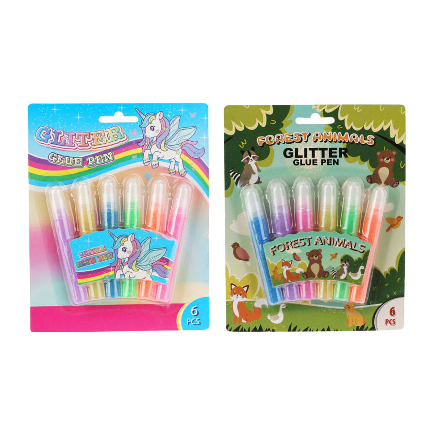 Pen Glitter 6st verpakking