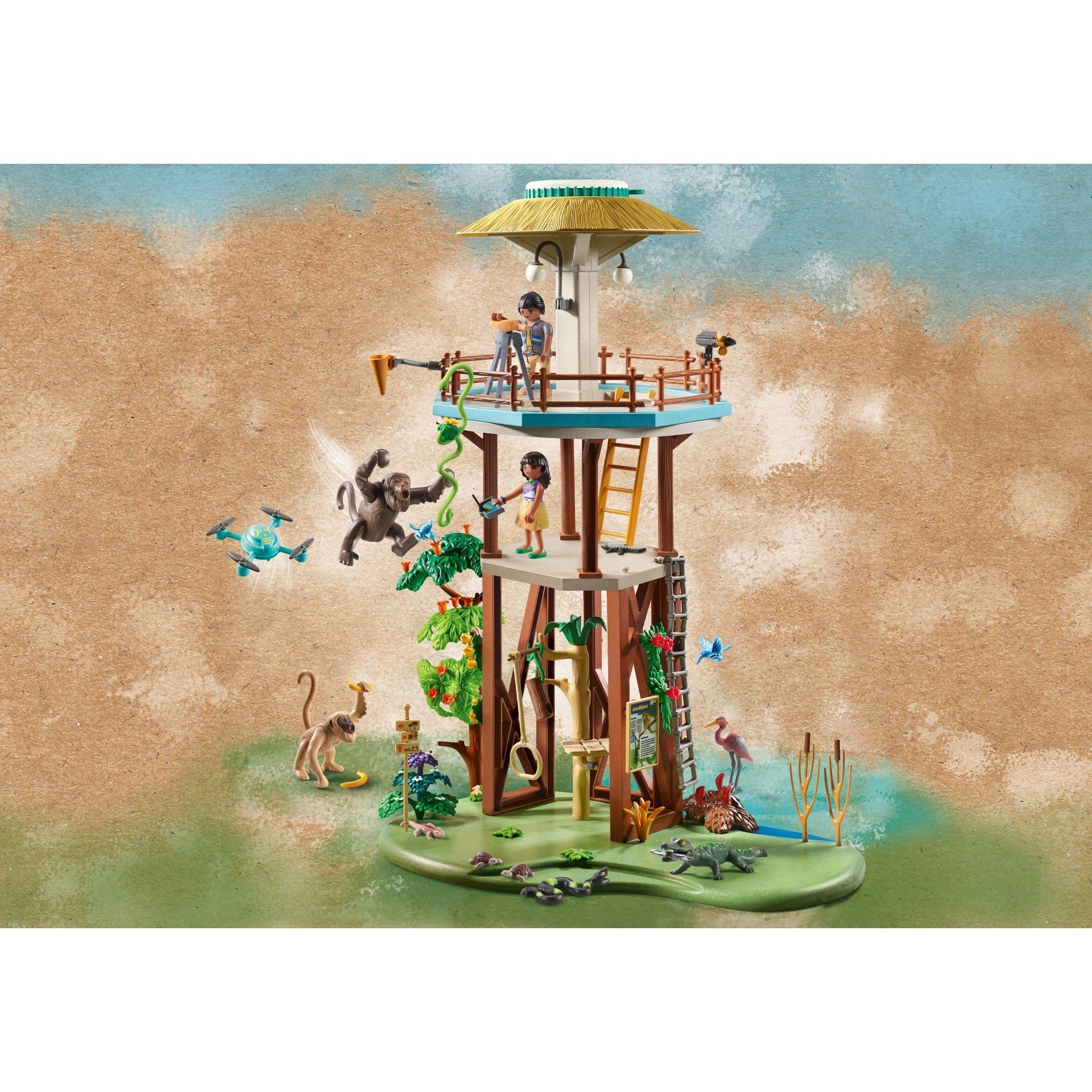 Playmobil Wiltopia Onderzoeksstation met Kompas