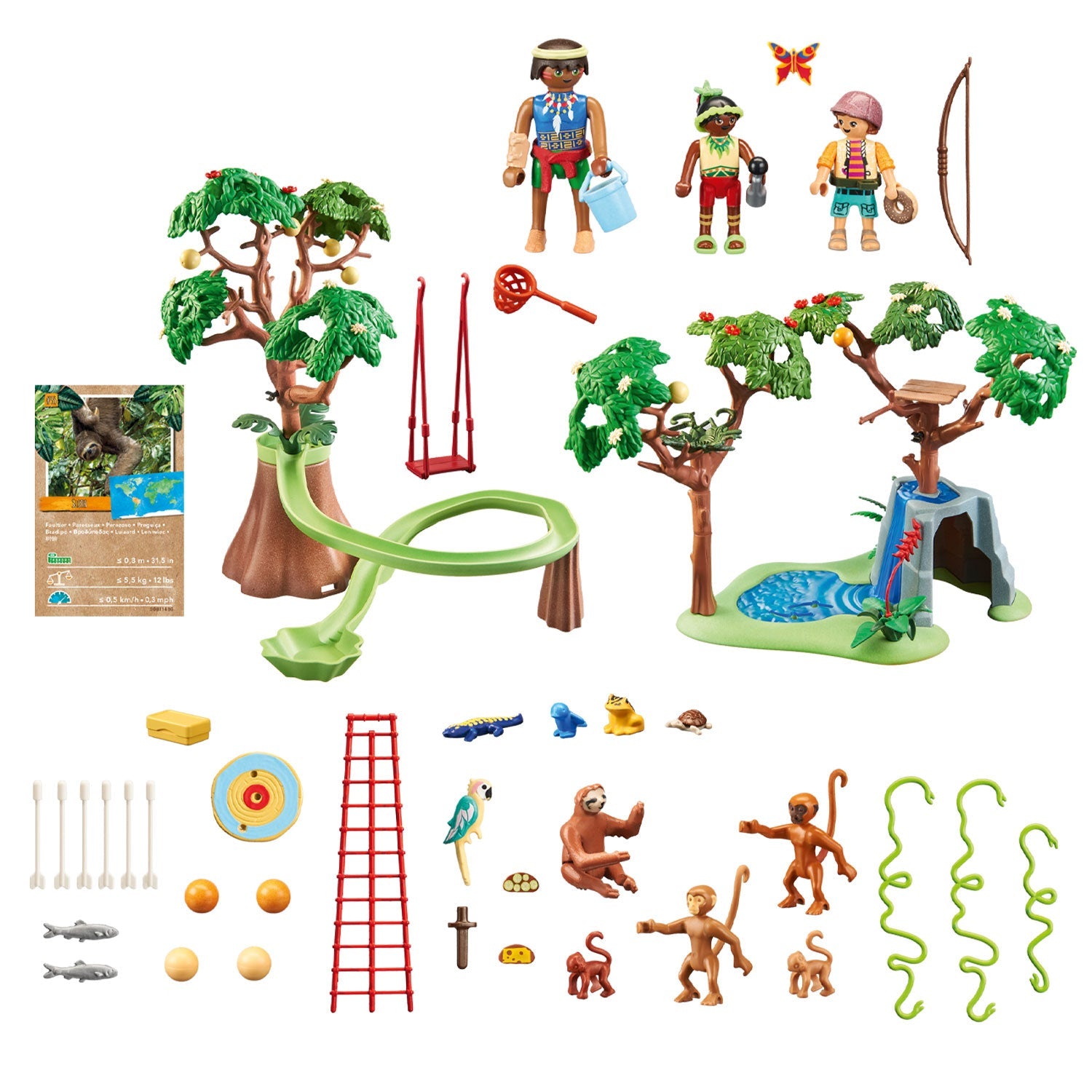 Playmobil Wiltopia - Tropische Junglespeeltuin Inhoud