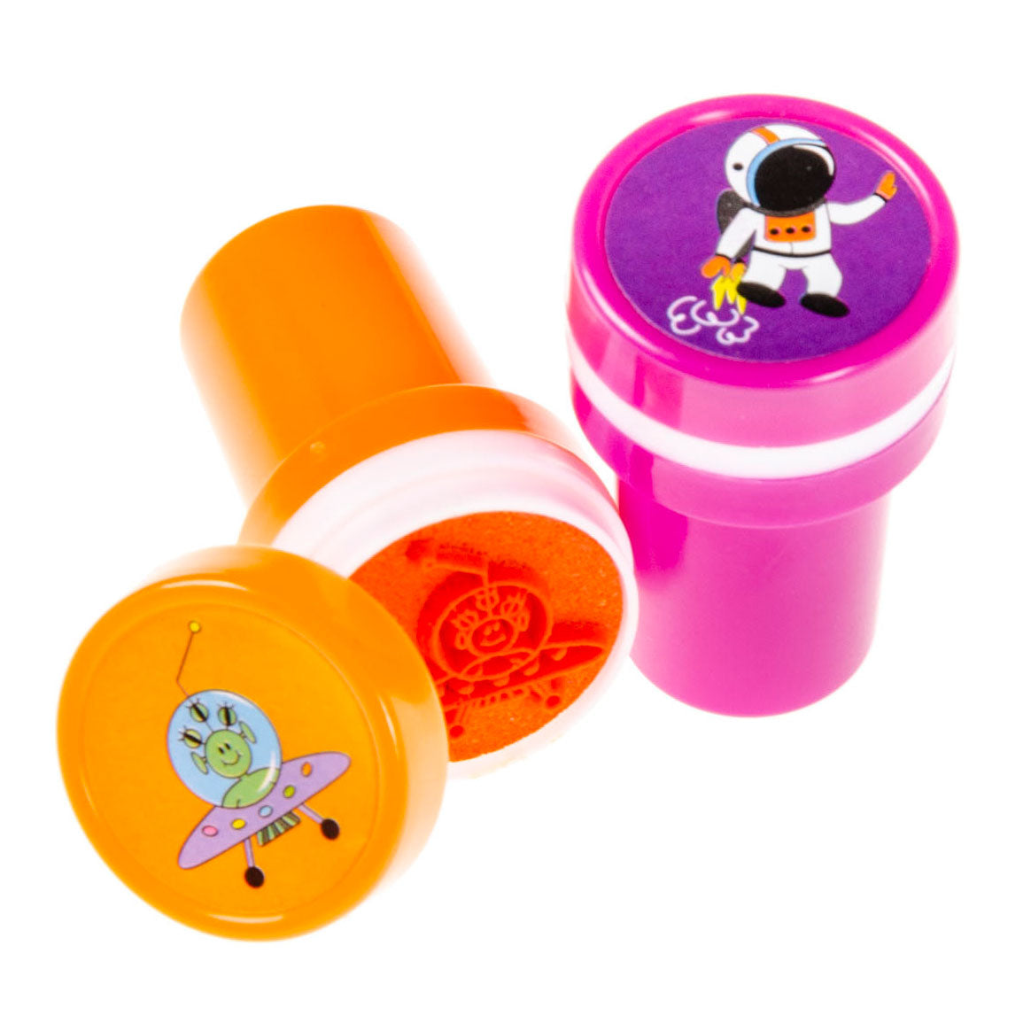 Ruimtevaart Stempel Oranje roze