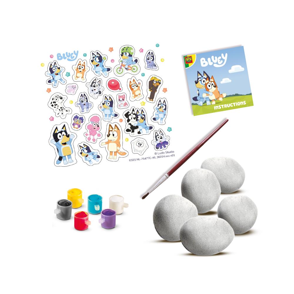 SES Bluey - Stenen schilderen