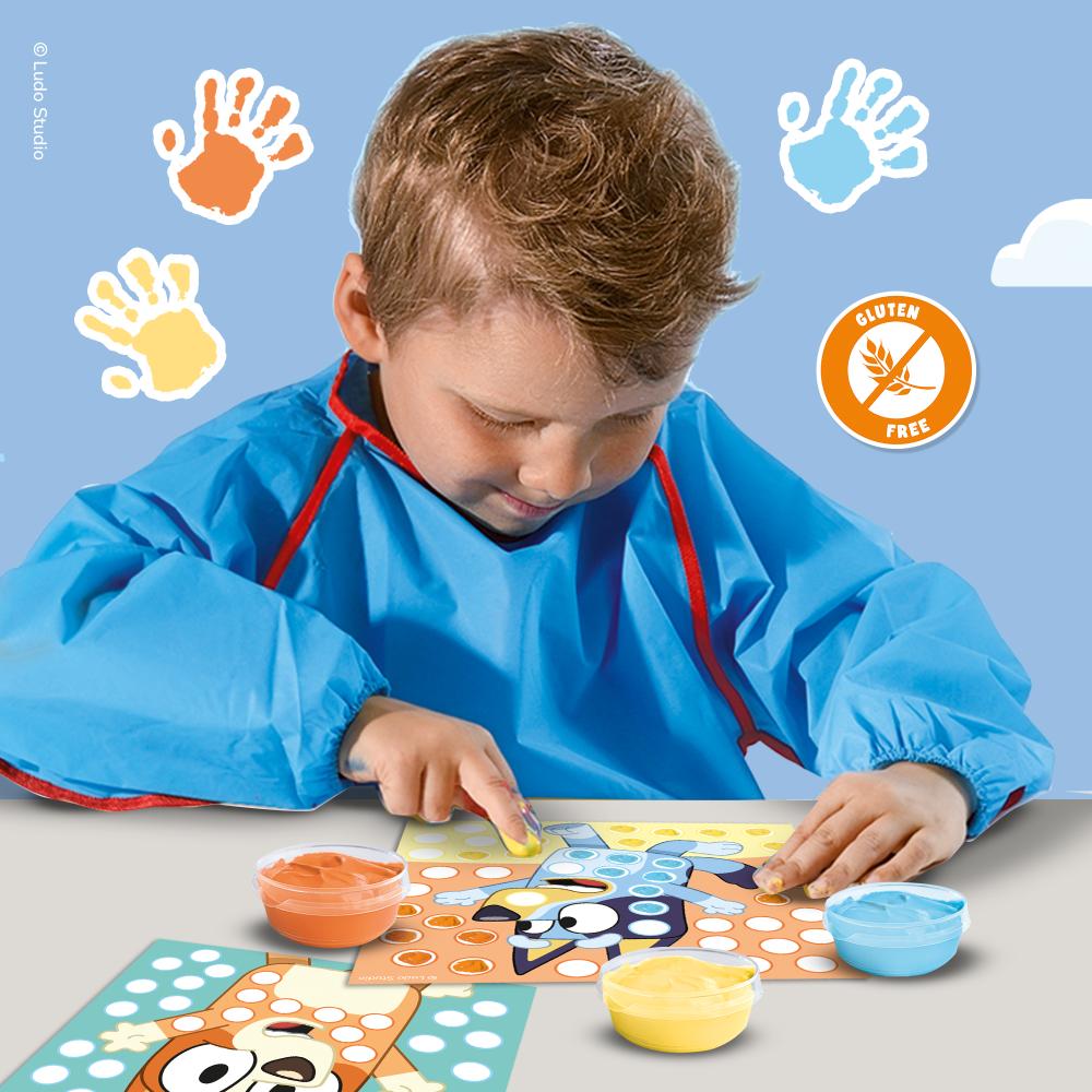 SES Bluey - Vingerafdruk verf kunstwerk