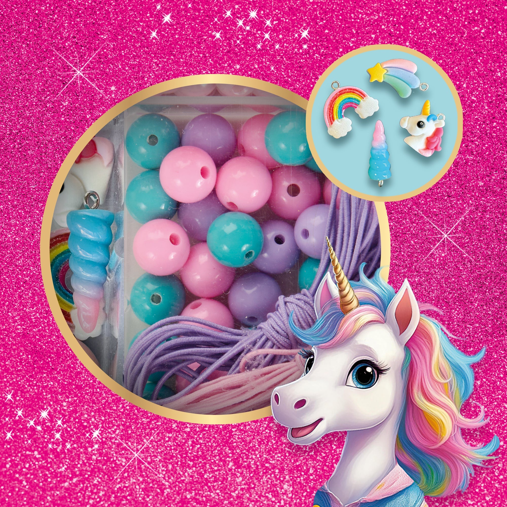 SES Creative Unicorn - Sieraden kralenset