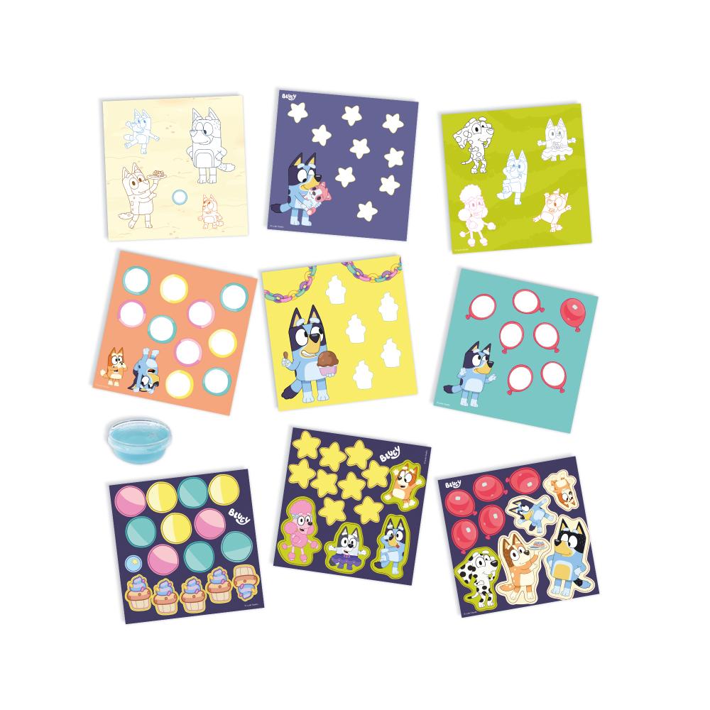 SES Bluey - Vormen plakken