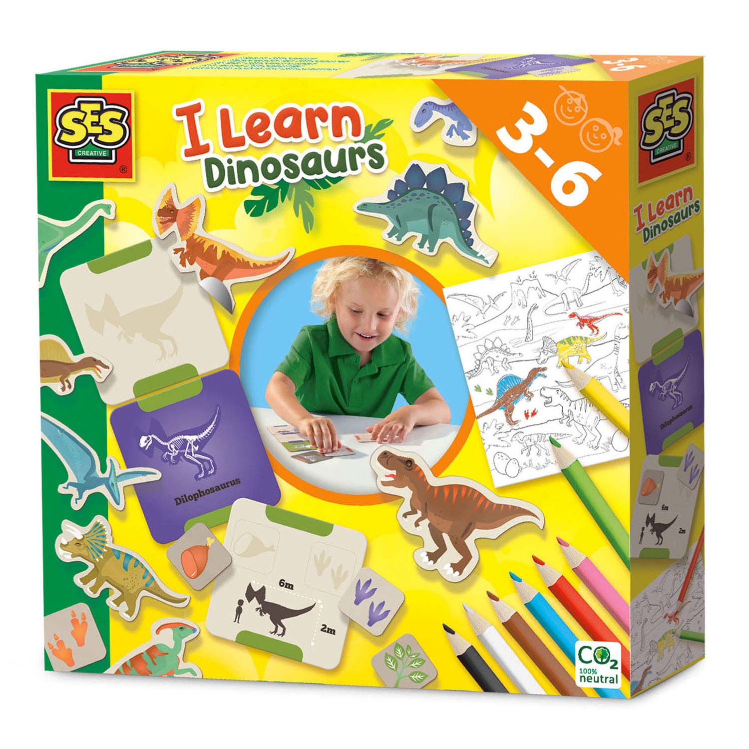 SES Ik Leer Dinosaurussen Knutselset verpakking