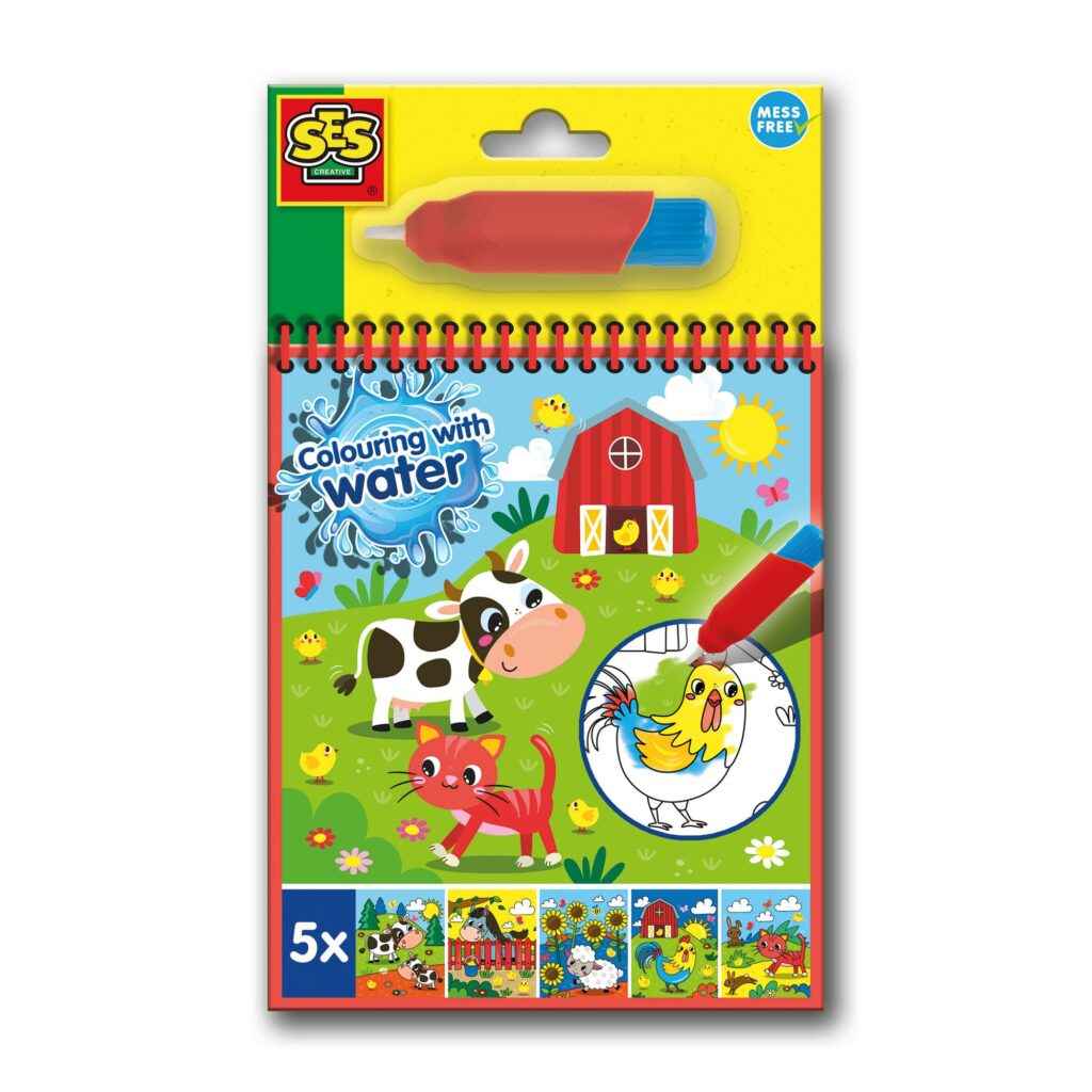 SES Kleuren met water kleurboek Boerderij