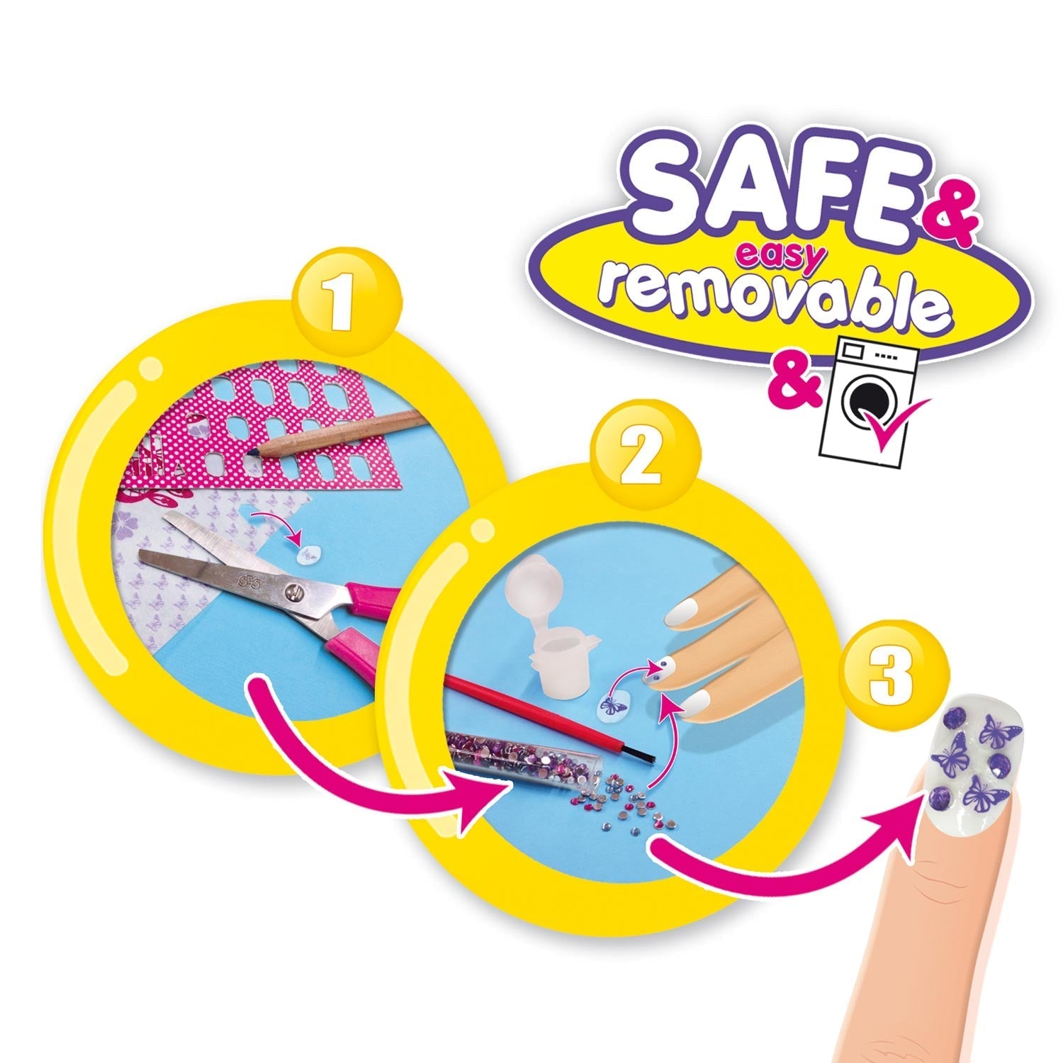 SES Nagels Versieren instructies