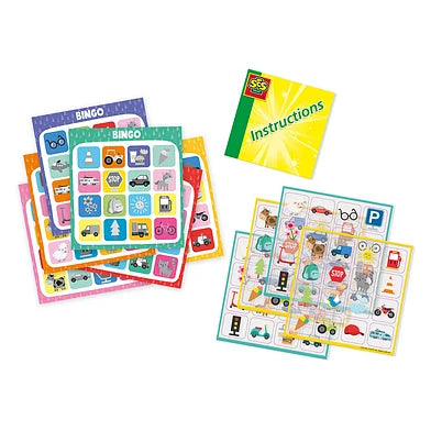 SES Reisspel Raamsticker Bingo Inhoud