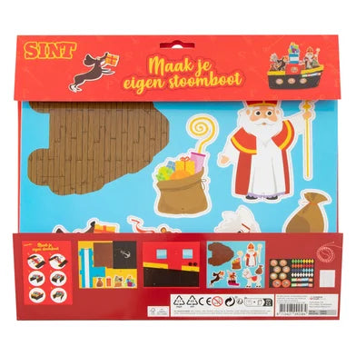 Sinterklaas Knutselset - Maak je eigen Stoomboot uitleg