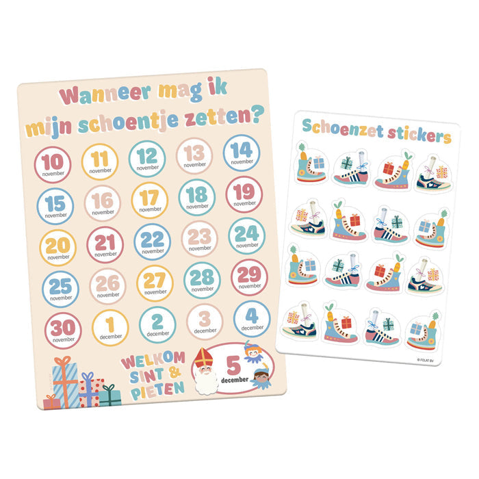 Sintkalender Wanneer mag ik mijn schoentje zetten?