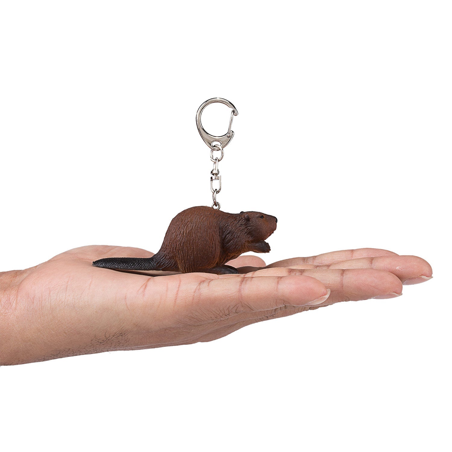 Sleutelhanger Bever op hand