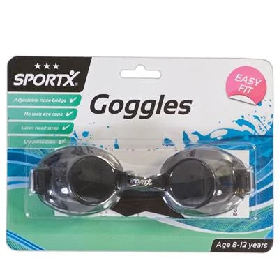 SportX Chloorbril Junior Duikbril Zwart Verpakking