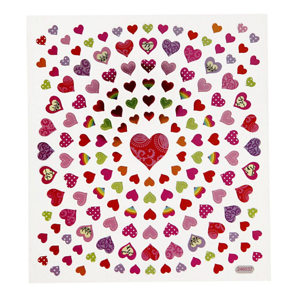 Stickers Kleine Harten 1 Vel