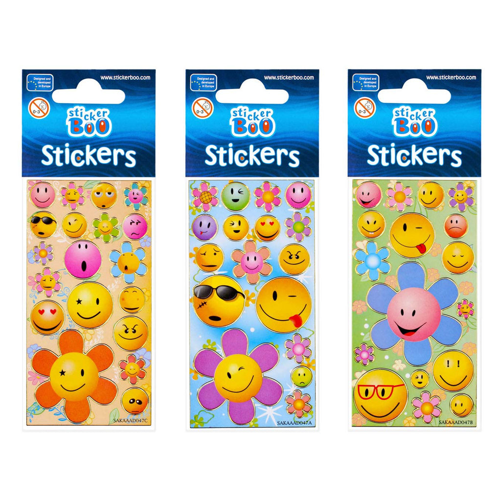 Stickervel Lachgezicht 1