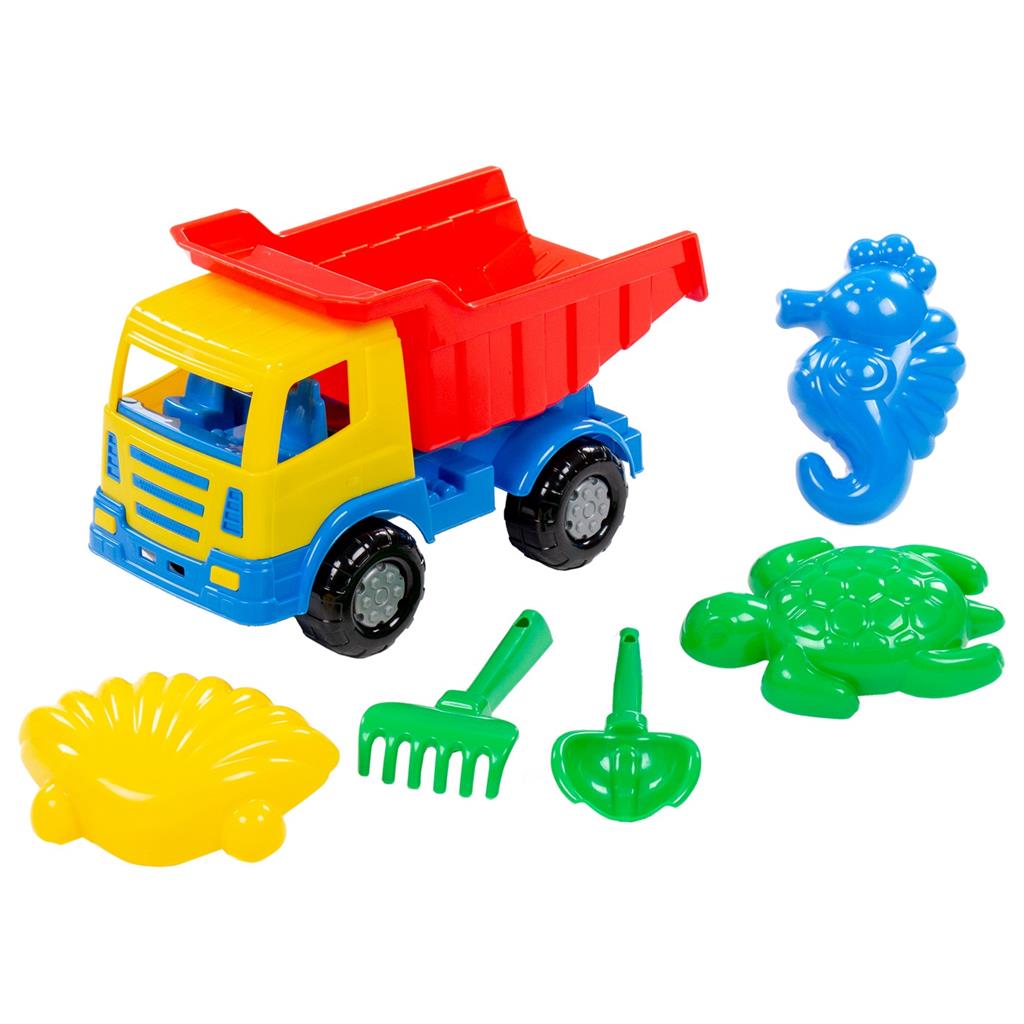 Strandset met Truck + 6 accessoires