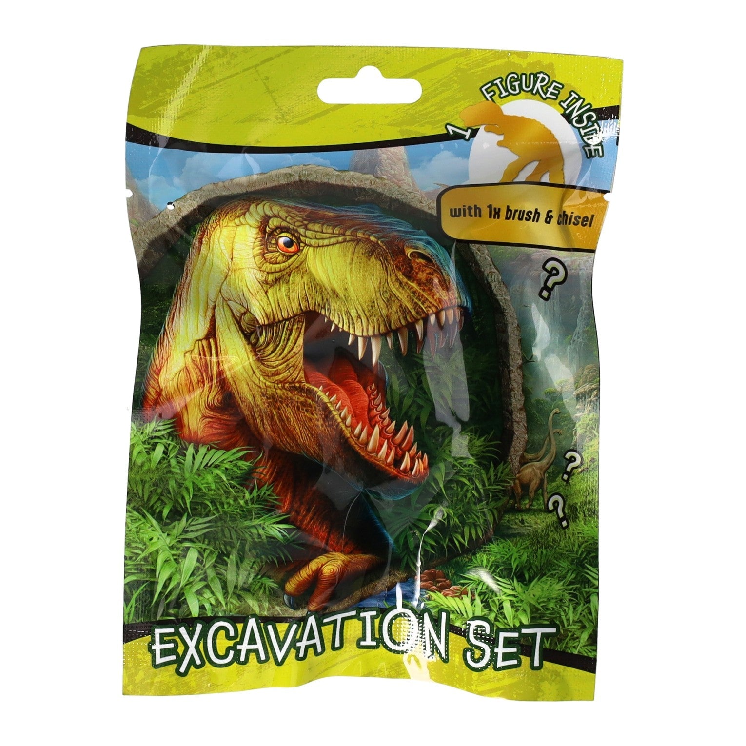 Uitgraafset Dino met Hamertje en Borstel