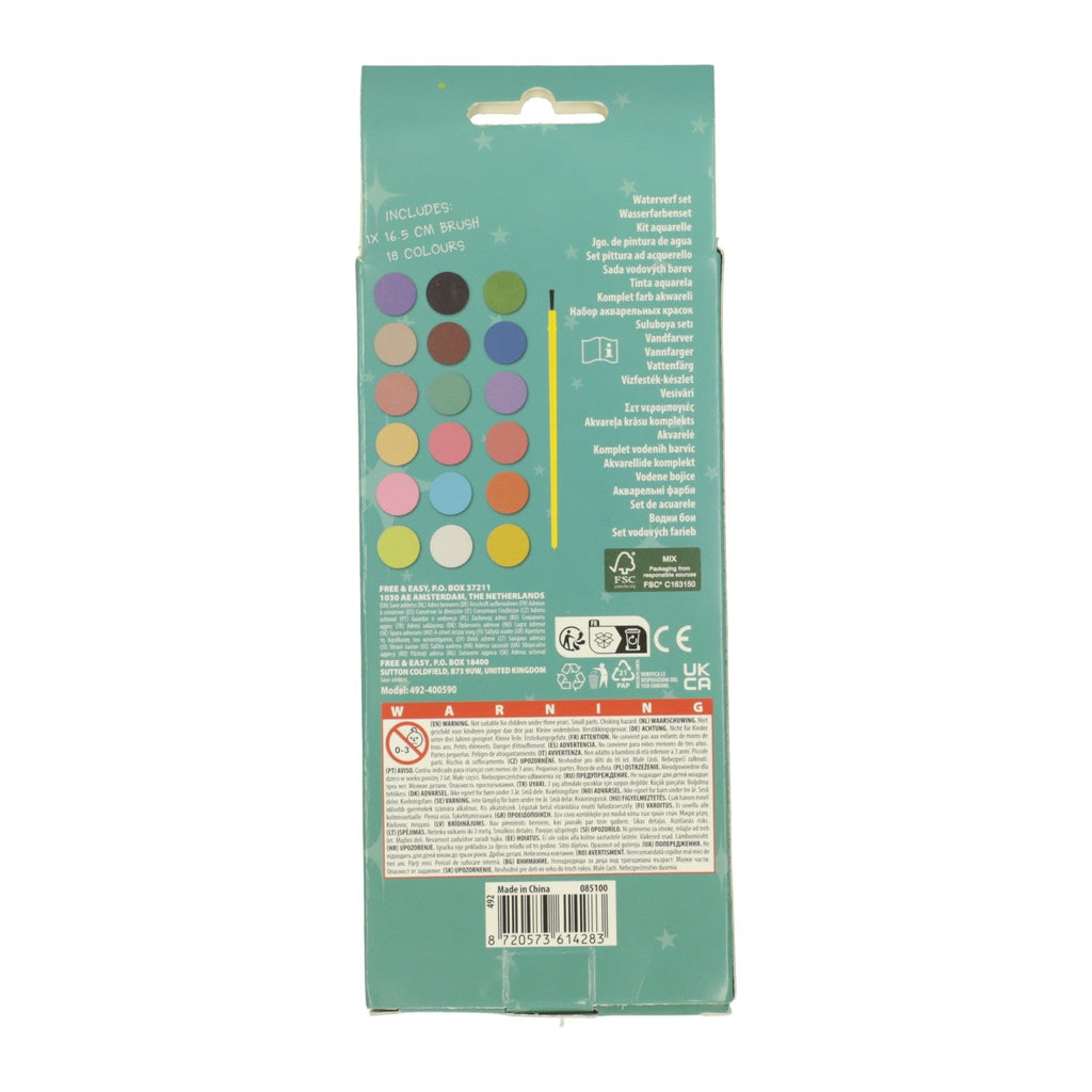 Aquarellset 18 Farben