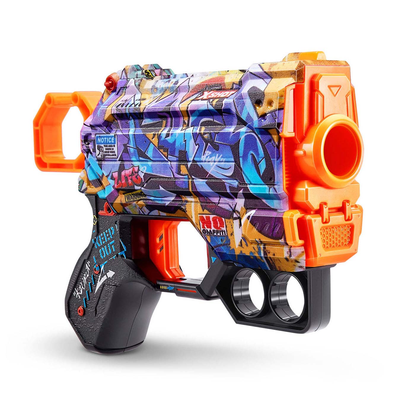 ZURU X-Shot Skins Menace blauw scheef